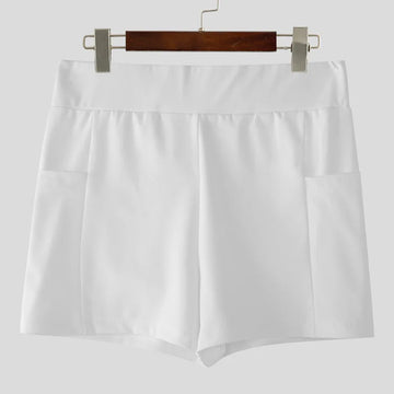 AIDASE  -  Men Shorts Solid Color Elastic Waist Joggers Quick-dry Men Bottoms Streetwear Summer Workout 2025 Casual Male Shorts aidase-shop